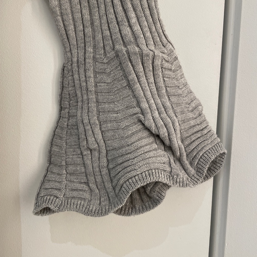 Michael Stars Rib Knit 3/4 Ruffle Sleeve Sweater - Picture 10 of 10